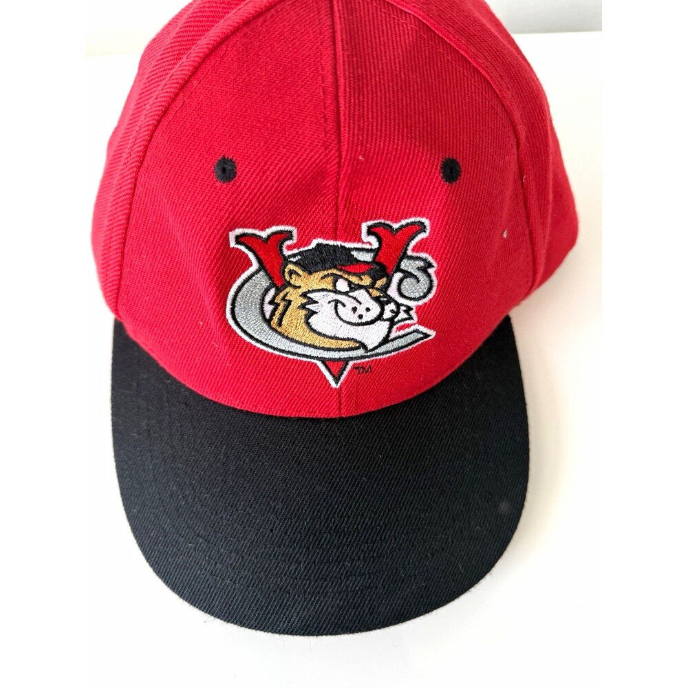 ValleyCats Baseball Cap Red Black Embroidered Adjustable Minor League Hat